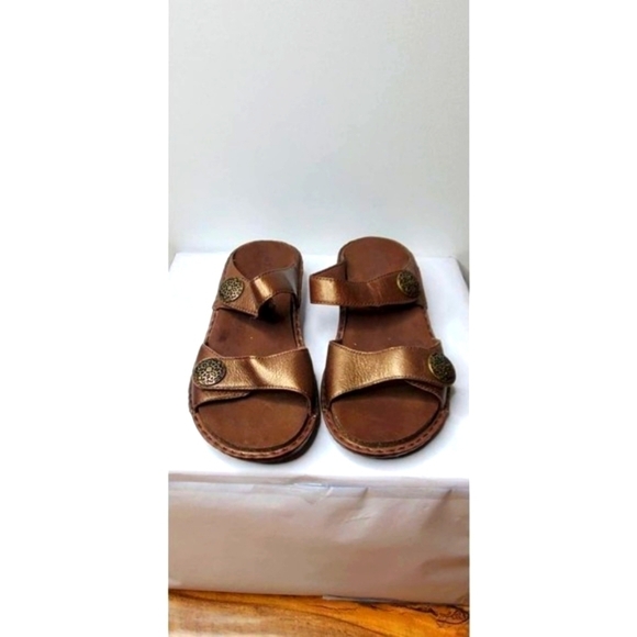 Aravon brown leather slippers size 7 - Picture 1 of 7